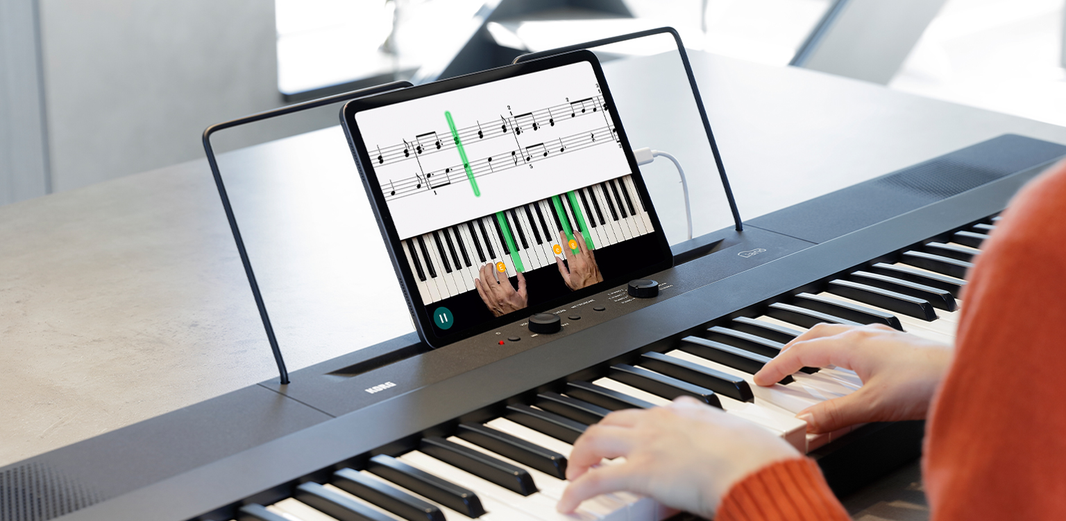 レンタル] KORG Liano L1 電子ピアノ 88鍵盤 [ダンパーペダル、譜面