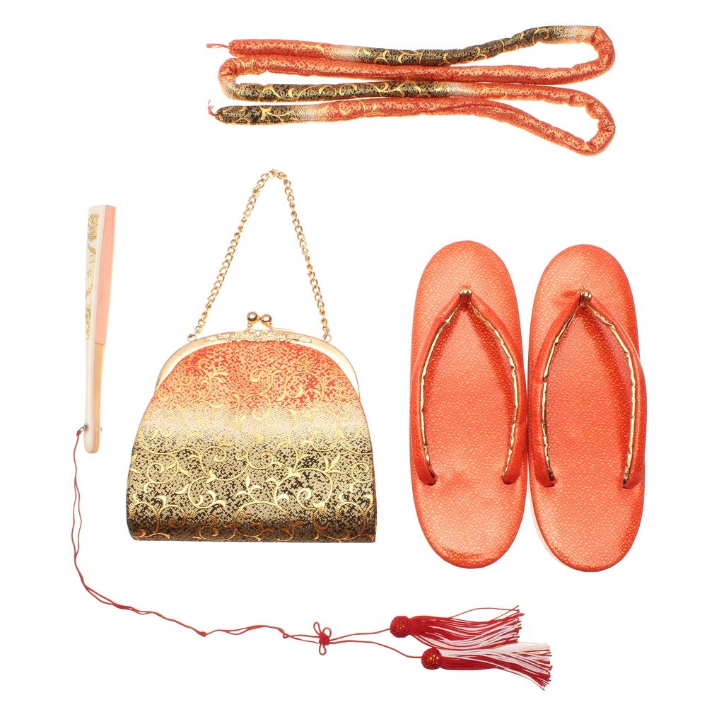 [レンタル] 七五三/節句 着物セット 7歳女の子 花帯柄 鞠の宅配レンタル - 3