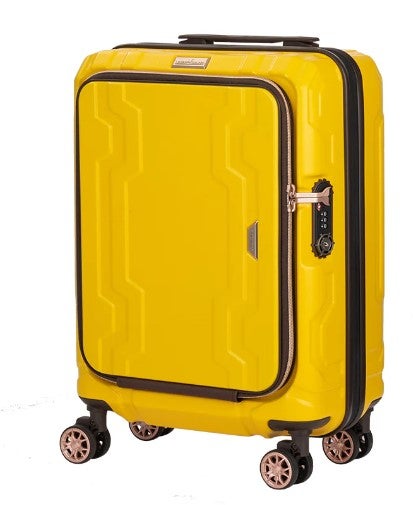 [レンタル] [1-3泊向けサイズ]LEGEND WALKER 5205 ブルーホエール 37L/拡張時48L ハードスーツケース イエロー