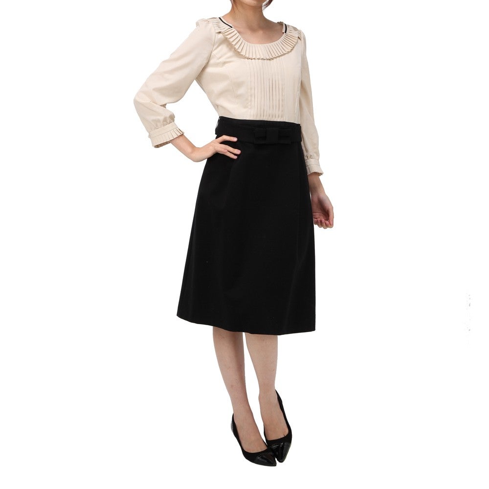 [レンタル] トゥービーシック セレモニースーツ2点セット(ジャケット+ワンピース) ホワイト / ベージュの宅配レンタル - 10