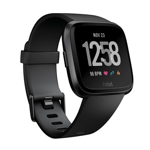 月額レンタル 新品 Fitbit フィットネスリストバンド Versa Black Rentio レンティオ