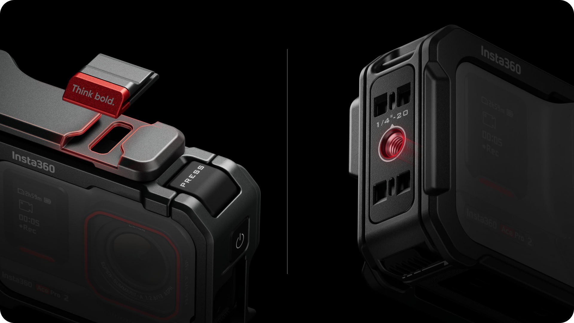 [レンタル] Insta360 Ace Pro 2 ストリート撮影キット（ブラック×グレー） - 2