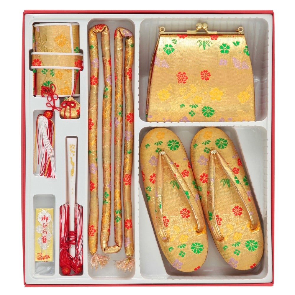 [レンタル] 七五三/節句 着物セット 7歳女の子 桜模様 華やかの宅配レンタル - 3