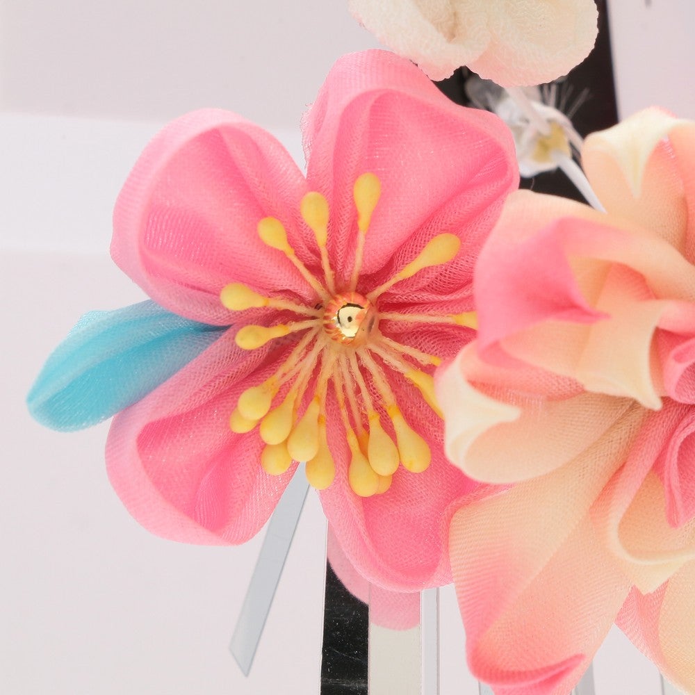 [レンタル] 七五三/節句 和装髪飾り 梅 パッチン留め (ピンク)の宅配レンタル - 4