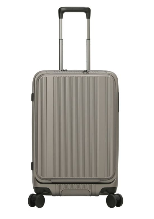 [レンタル] [3-5泊向けサイズ]BERMAS INTER CITY BS No.60556 フロントオープン 54L/拡張時62L 57cm ハードスーツケース アンバーブラウン