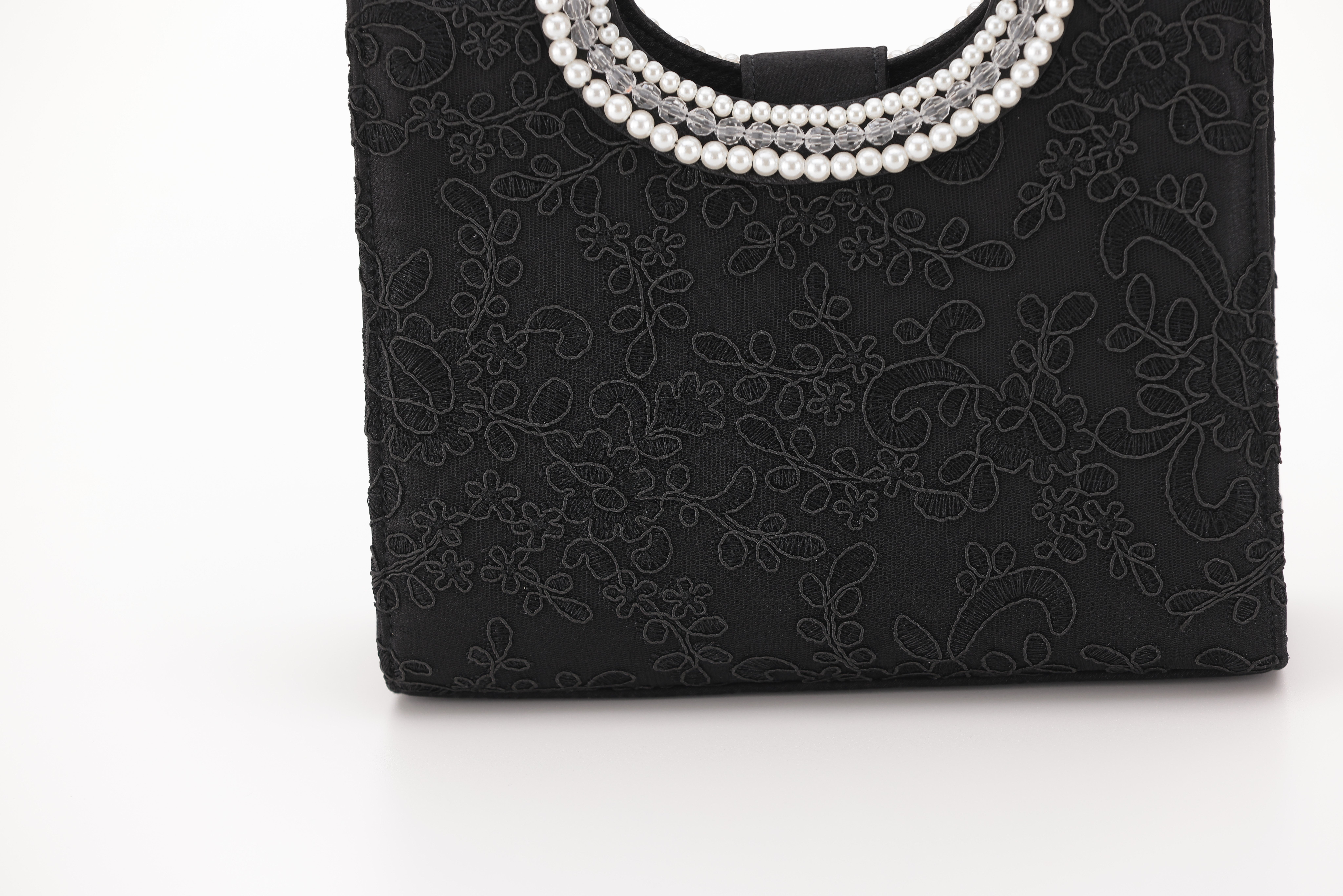 [レンタル] アートマリー ハンドパール刺繍パーティーバッグ ブラックの宅配レンタル - 6