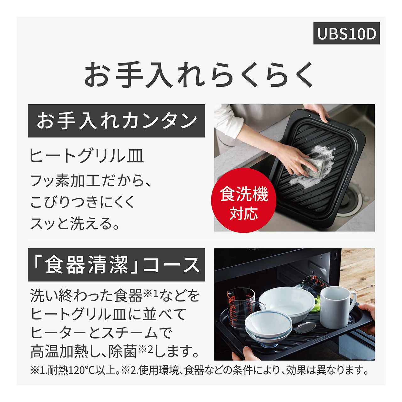 [レンタル] 【長期利用向け】[30L]パナソニック ビストロ NE-UBS10D スチームオーブンレンジ オフホワイト - 13