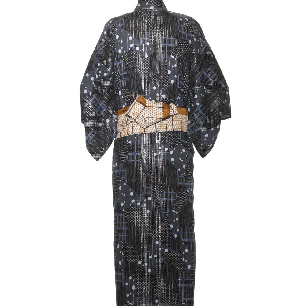 [レンタル] リョウコ・キクチ(R.KIKUCHI) メンズ浴衣 フルセット 格子柄 身長目安175cm・180cmの宅配レンタル - 11