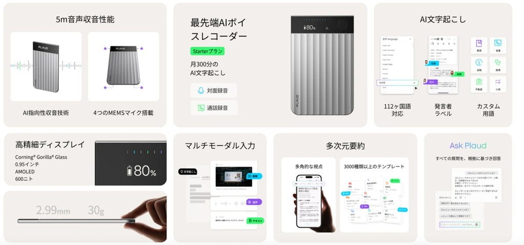 [レンタル] PLAUD NOTE Pro AIボイスレコーダー - 7