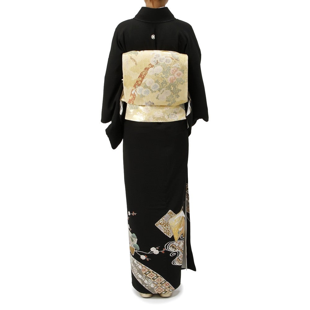 [レンタル] 留袖セット スクエア柄 (長襦袢、帯、和装小物一式)の宅配レンタル - 2