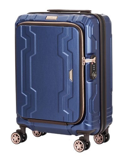 [レンタル] [1-3泊向けサイズ]LEGEND WALKER 5205 ブルーホエール 37L/拡張時48L ハードスーツケース ネイビー