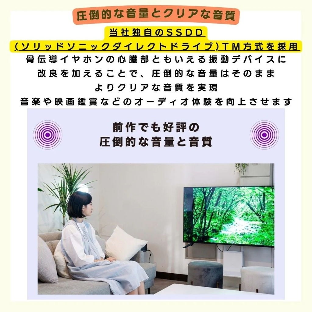 [レンタル] ソリッドソニック 骨伝導集音器「Vibone nezu 3」 - 6