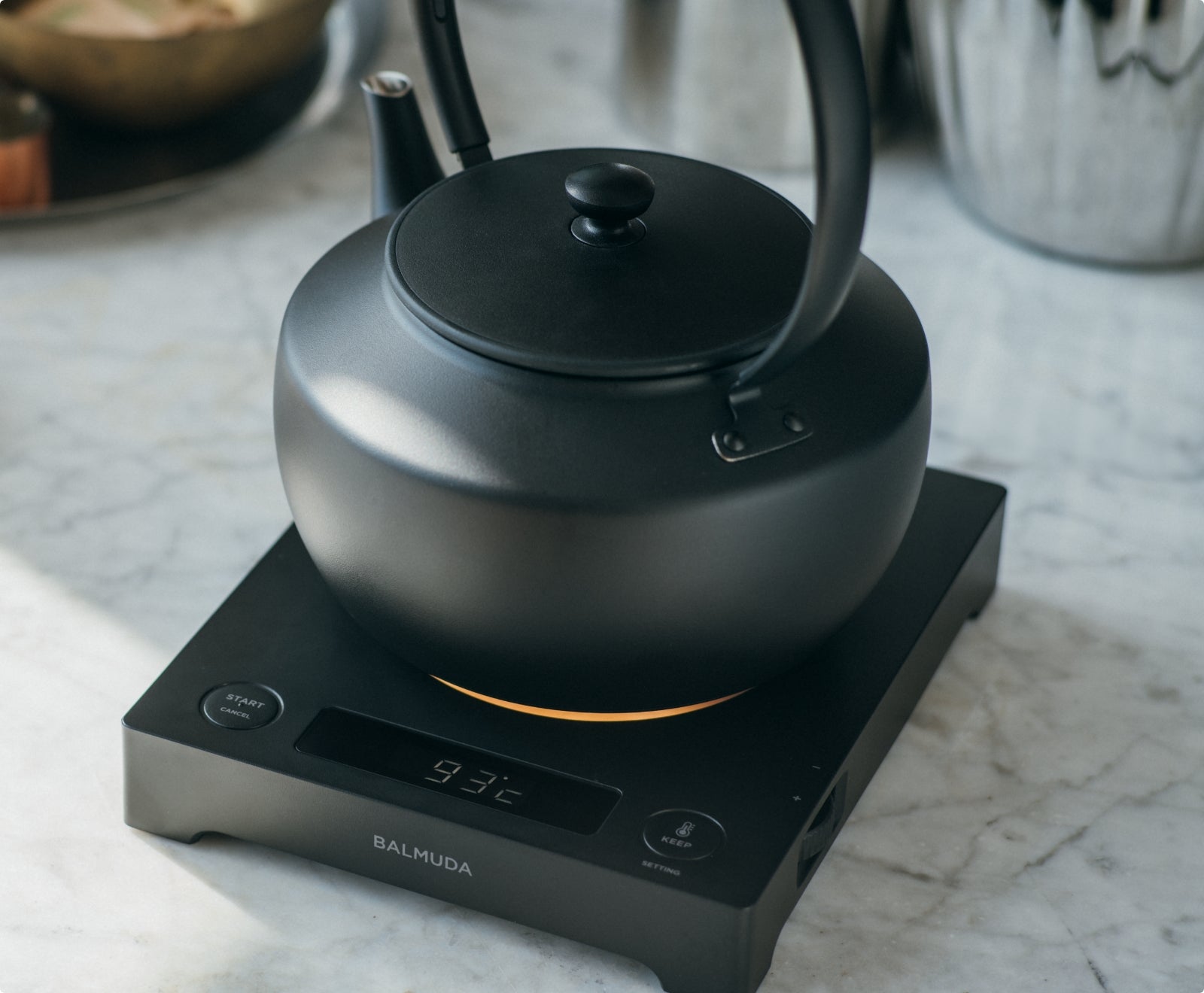 [レンタル] バルミューダ BALMUDA MoonKettle (ムーンケトル) KPT02JP 温度調整付電気ケトル - 5