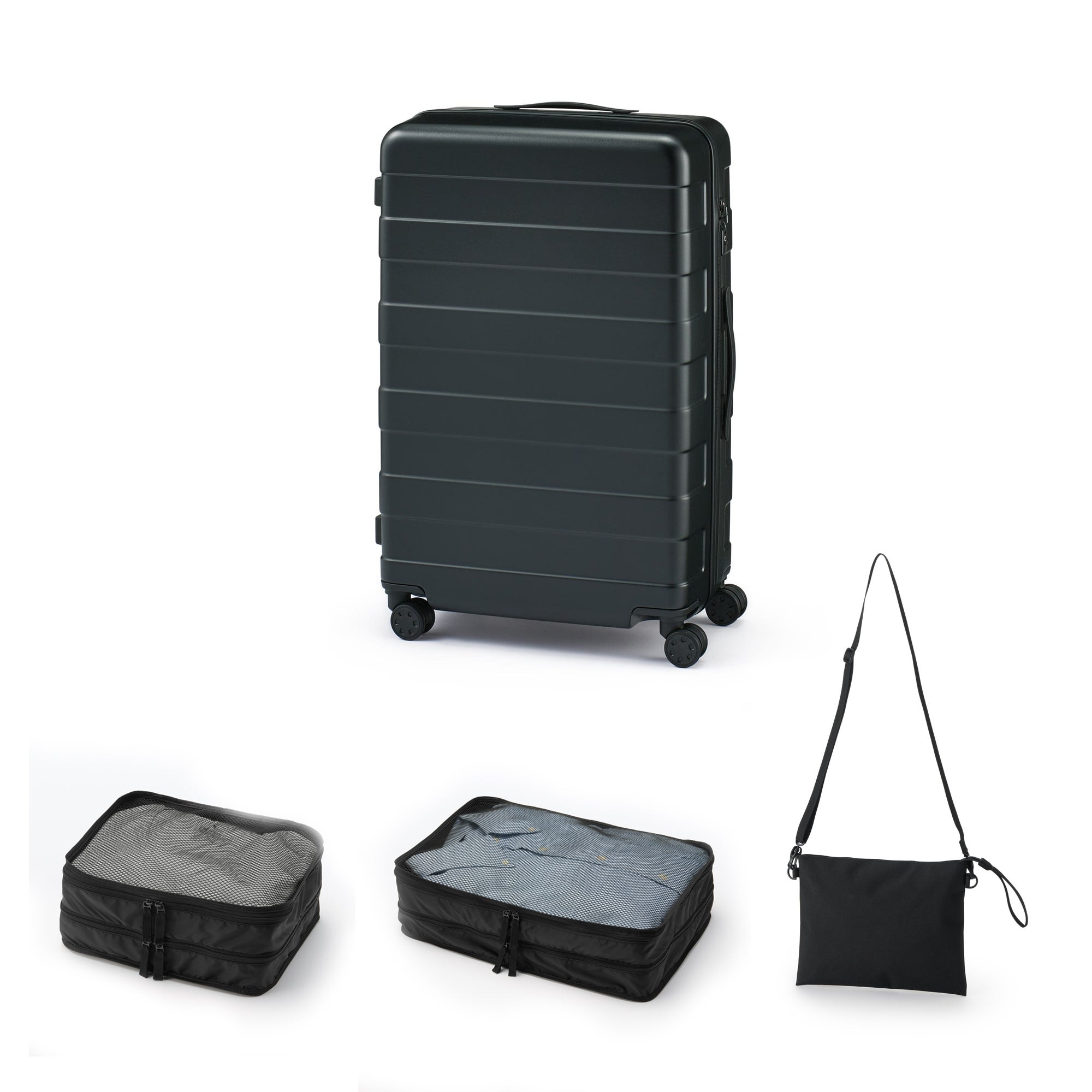 無印良品 MUJI キャリーケース 36L 機内持込可 黒 無印良品 MUJI