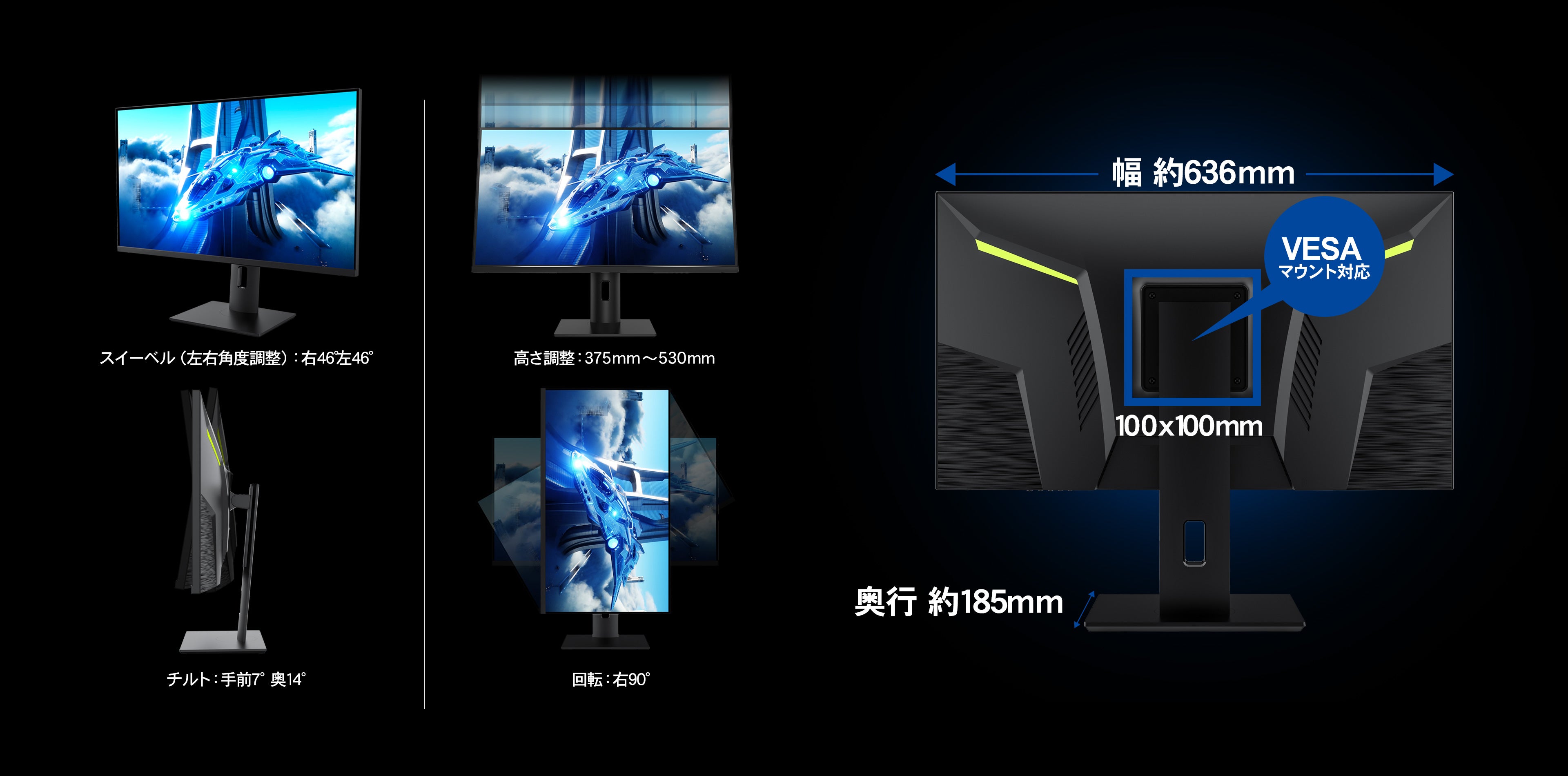 [レンタル] IRIE 28インチ ゲーミングモニター FFF-LD28G3 - 6