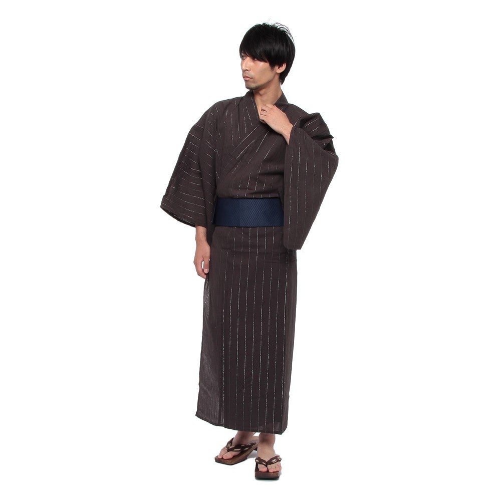 [レンタル] メンズ浴衣 フルセット 縦縞 身長目安175cmの宅配レンタル - 2