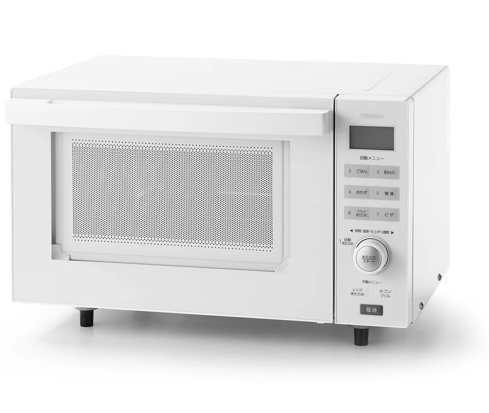 [レンタル] [18L]ツインバード センサー付フラットオーブンレンジ DR-E852W ホワイト - 2