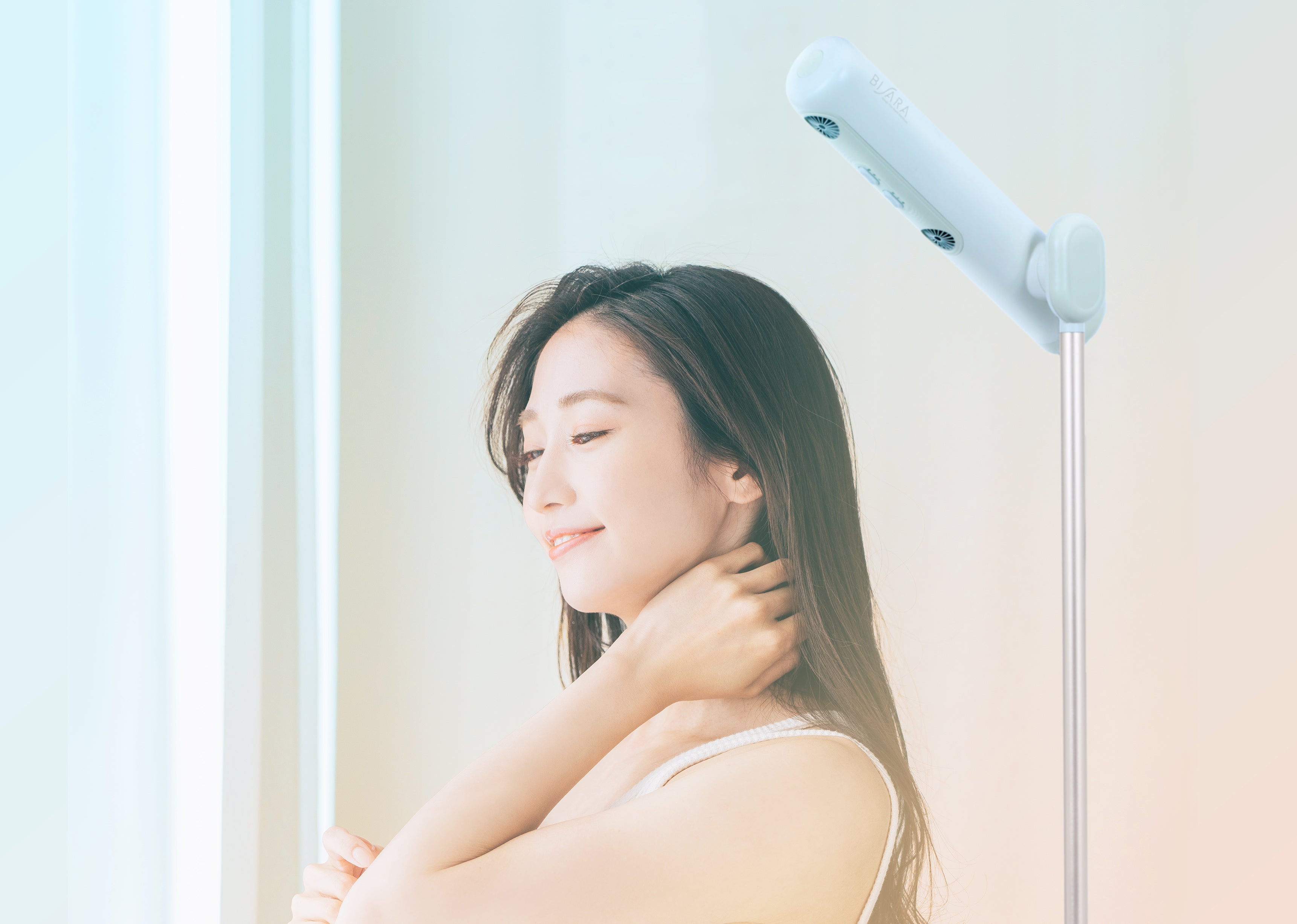 [レンタル] BISARA(ビサラ) with ハンズフリースタンドヘアドライヤー QS252 ブルー - 2