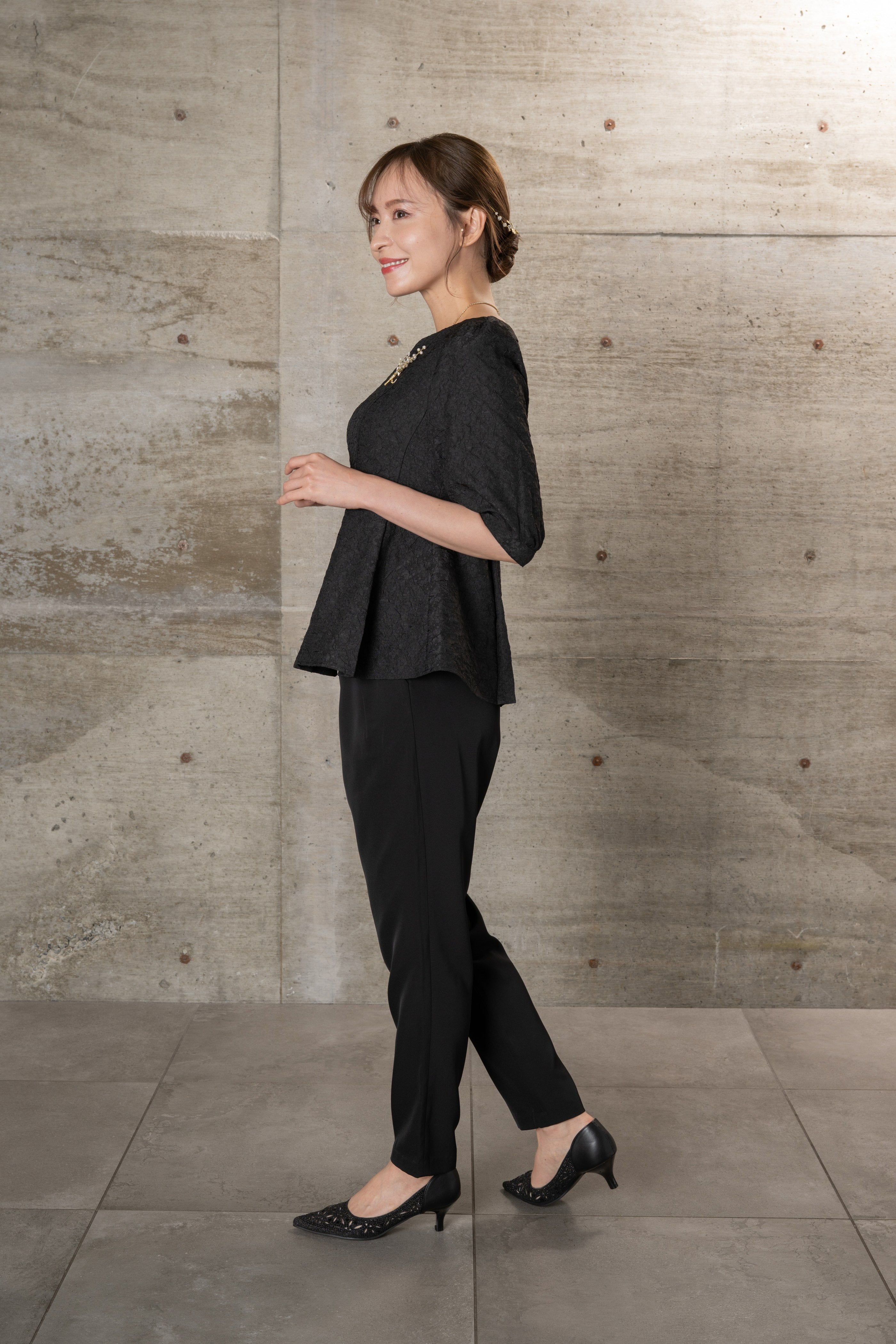 [レンタル] BELINDA DE CAPRIS ジャガードブラウス2wayパンツセットアップ パンツドレスの宅配レンタル - 10