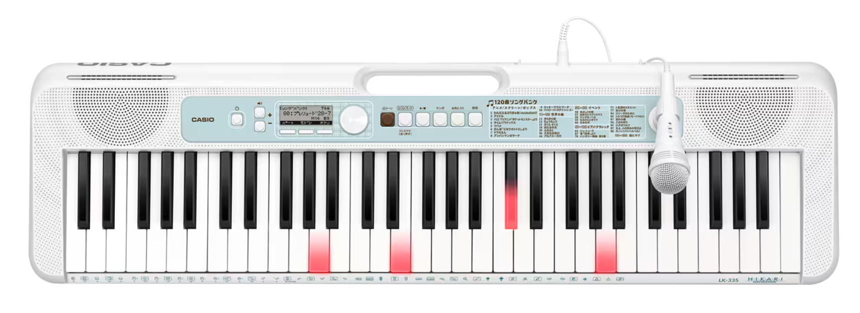 CASIO 光ナビゲーション キーボード LK-121 動作品/120曲ソング