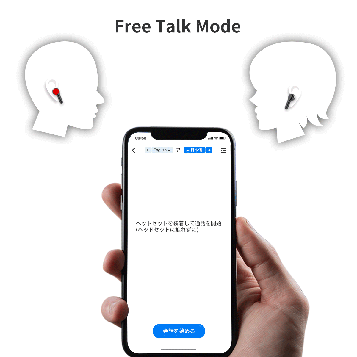 [レンタル] Wooask M6 ワイヤレスイヤホン 翻訳機の宅配レンタル - 9