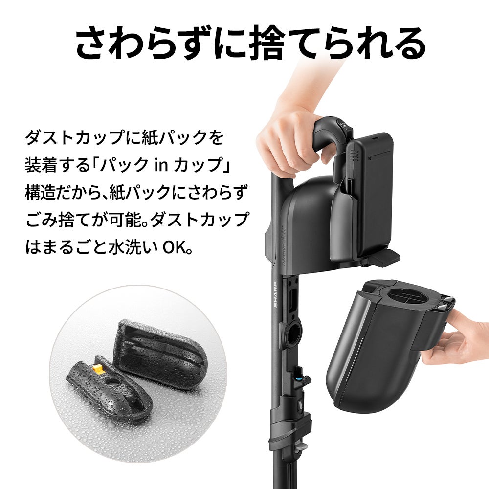 [レンタル] シャープ コードススティック 紙パック式掃除機 EC-KR70A - 16
