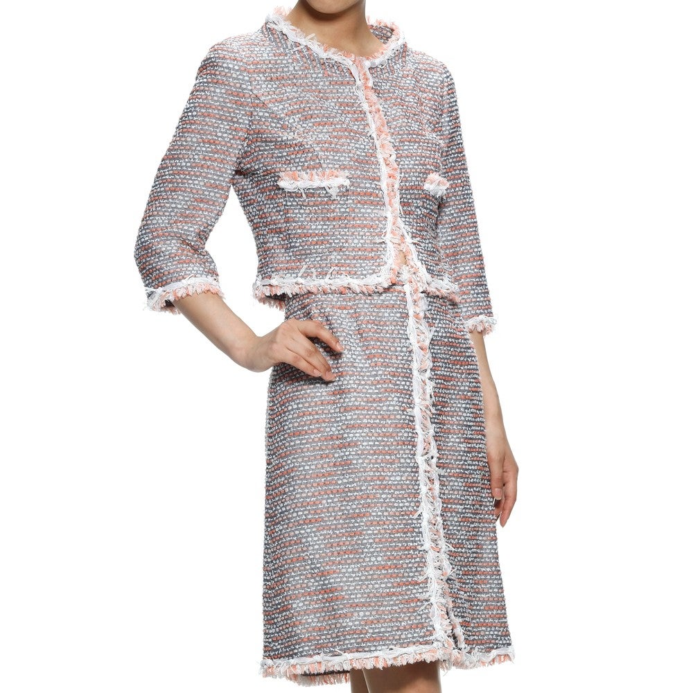 [レンタル] ルネ セレモニースーツ2点セット(ジャケット+スカート) ベージュ / ブルー / グレー / ホワイト / オレンジ / ネイビー / ピンクの宅配レンタル - 24