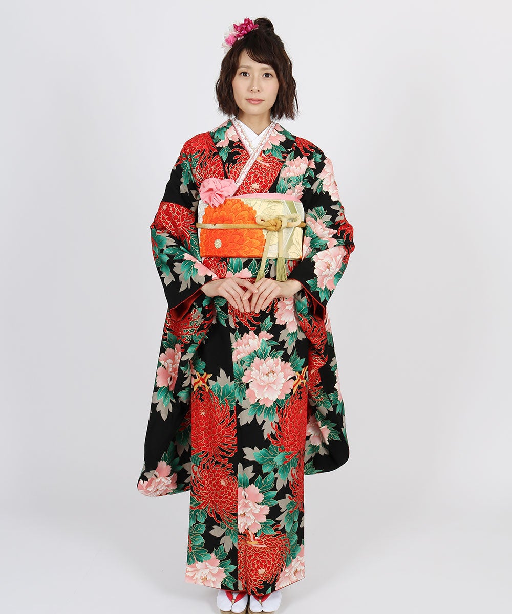 [レンタル] 【対応身長155-170cm】レンタル振袖フルセット-614の宅配レンタル - 8