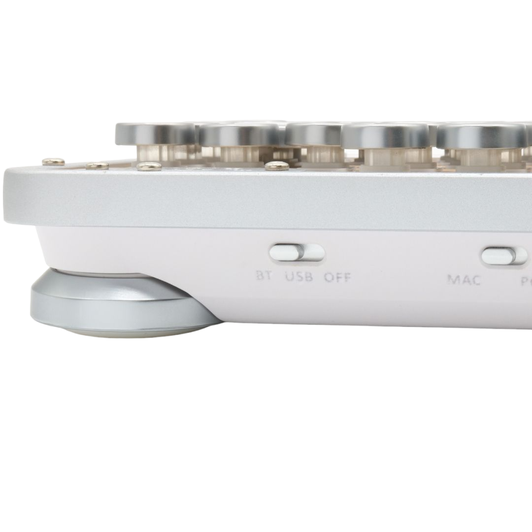 [レンタル] AZIO レトロクラシック・コンパクトキーボード MK-RCK-W-02-JP［Bluetooth・USB /有線・ワイヤレス］ - 4