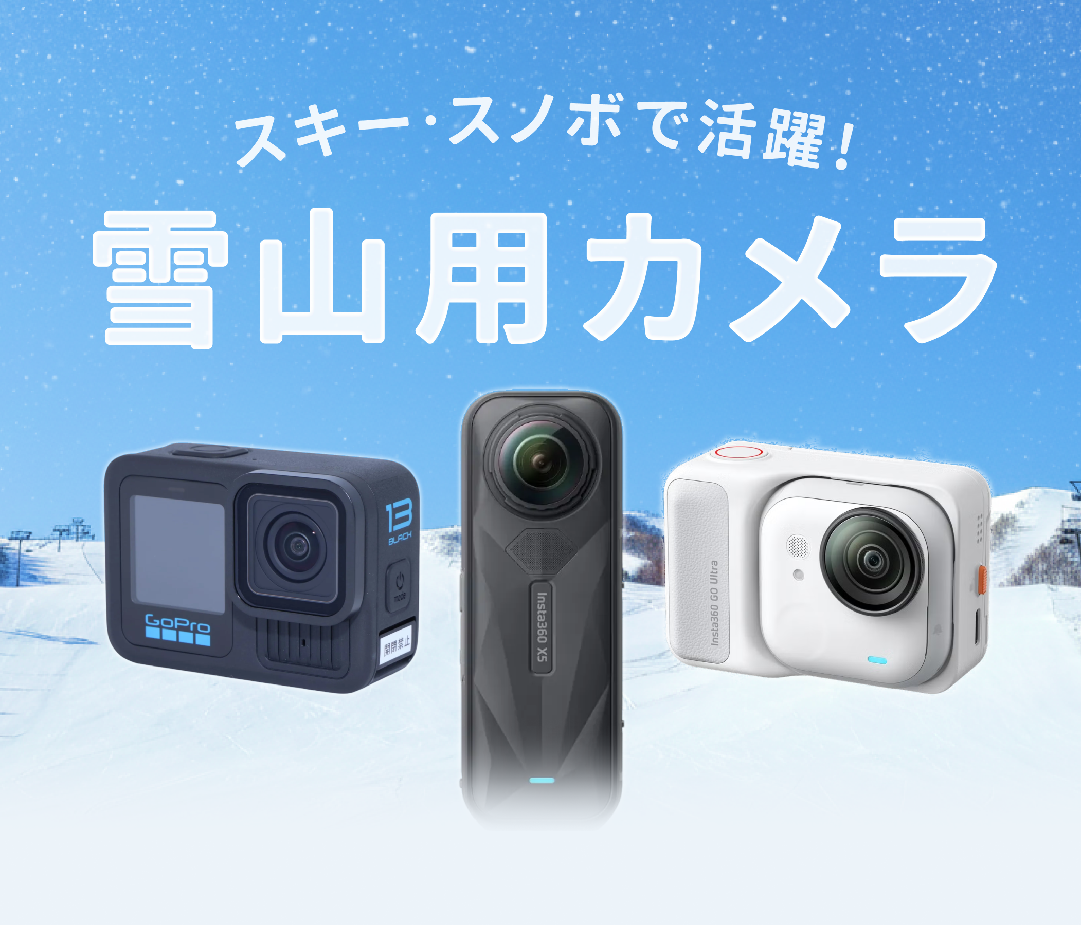 水濡れ・衝撃・低温にも耐えられるカメラ