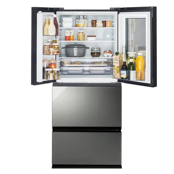 [レンタル] [354L][二人暮らし向け][観音開き]ツインバード HR-EI35B 冷凍冷蔵庫 ブラック - 3