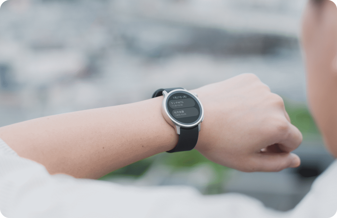 シャープ からだメイトWatch MH-W01A ウォッチ装着 利用イメージ シルバー - 12