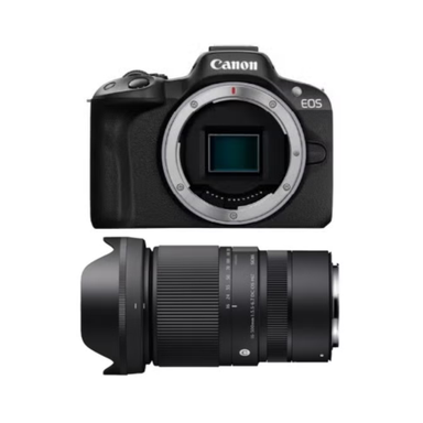 CANON EOS R50とシグマの便利ズームレンズ(16-300mm)セット ミラーレス一眼 ブラック