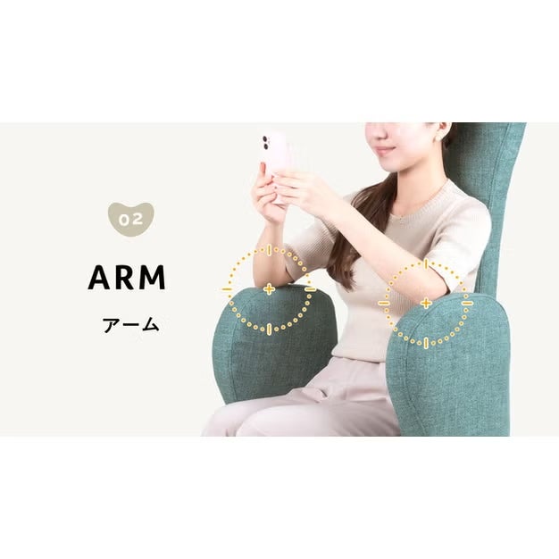 レンタル] ais うつむかないチェア 34cm オフィスチェア アボカド