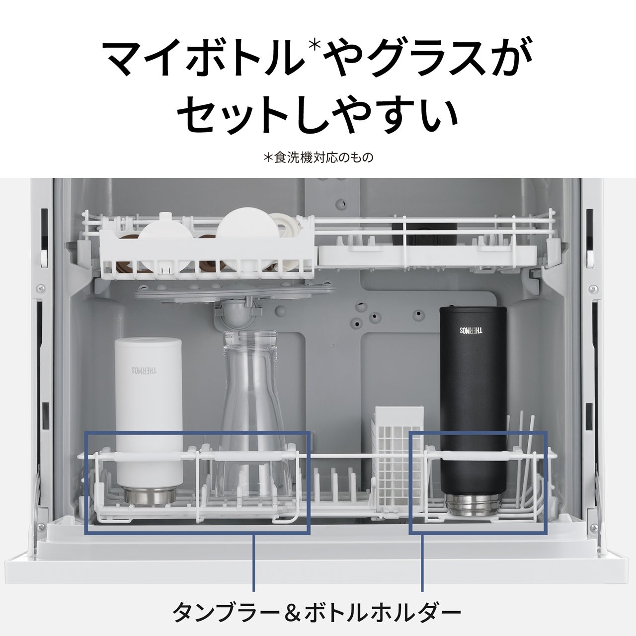 [レンタル] 【長期利用向け】[～食器40点][新品]パナソニック 食器洗い乾燥機 NP-TZ500 分岐水栓対応 5人分 ホワイト - 17