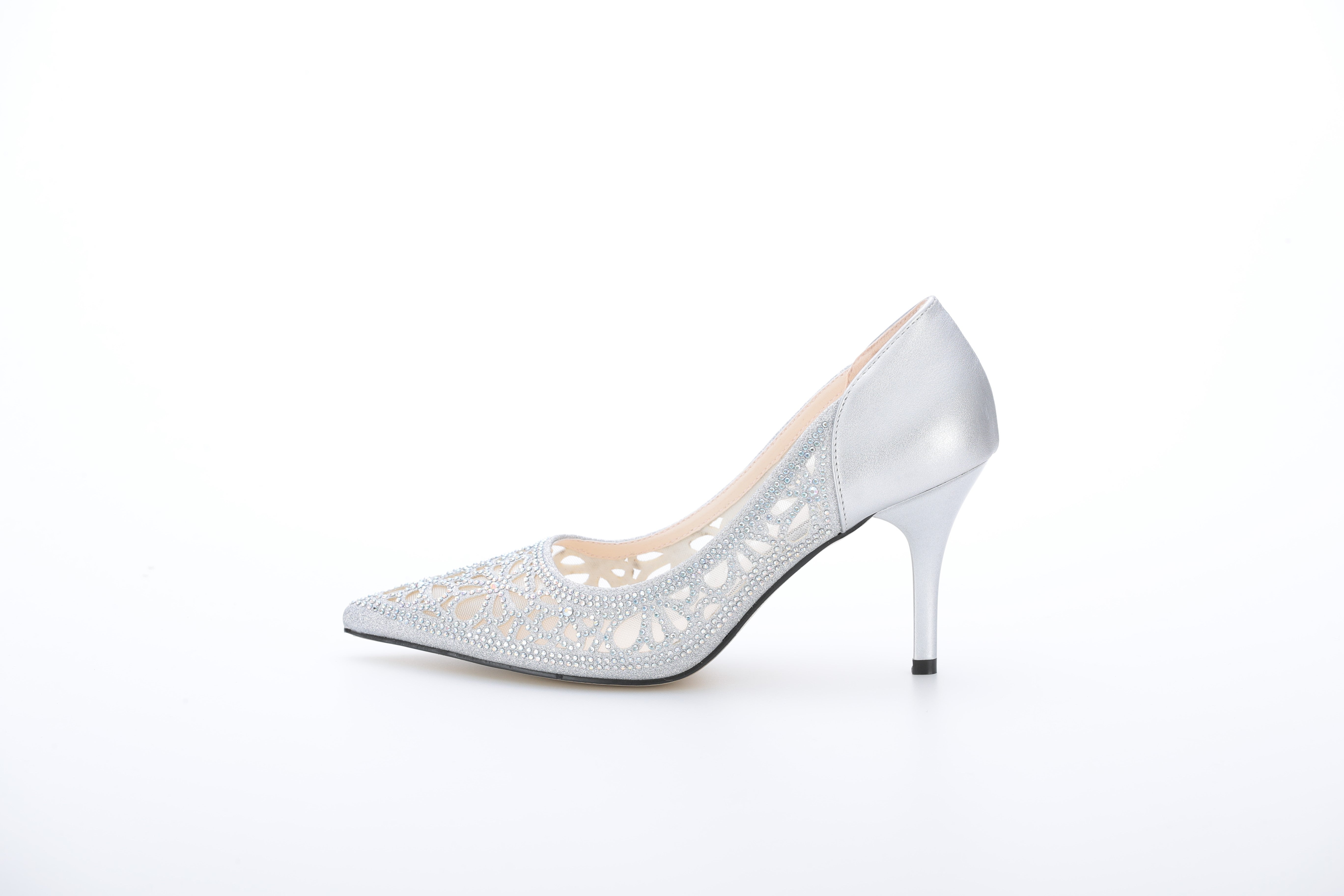 [レンタル] アートマリー 花柄パンチングカットパンプス シルバーの宅配レンタル - 2