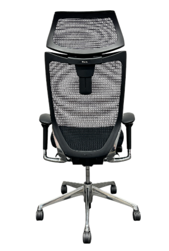 [レンタル] オカムラ バロン エクストラハイバック 可動肘 ブラック ポリッシュ CP81BR-FDF1 オフィスチェア - 4