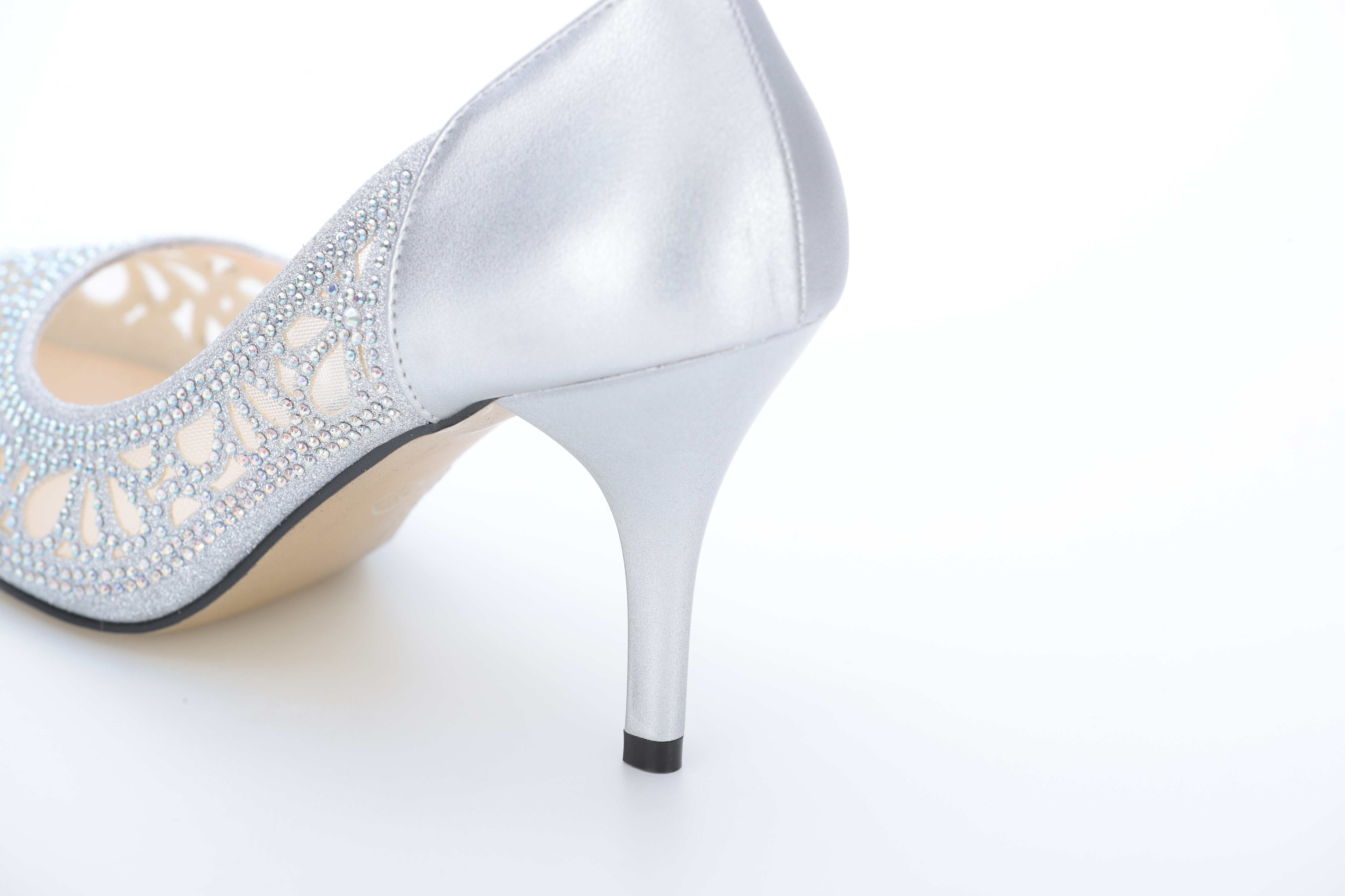 [レンタル] アートマリー 花柄パンチングカットパンプス シルバーの宅配レンタル - 6