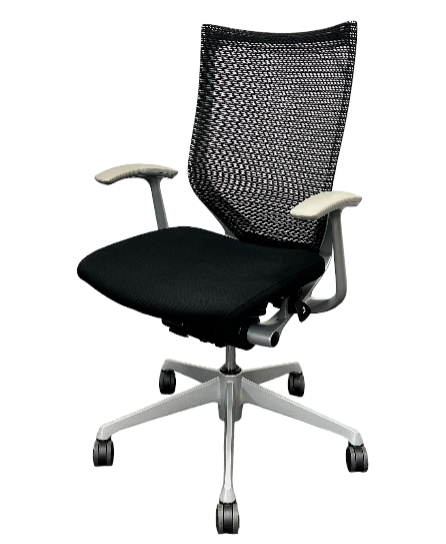 [レンタル] オカムラ オフィスチェア バロン ハイバック 固定肘 ブラック