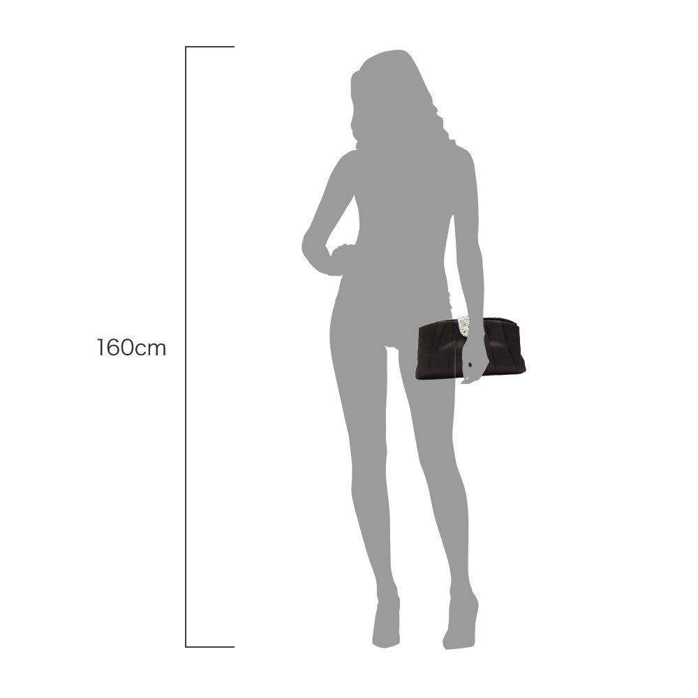 [レンタル] レディース パール＆ビジュー付き クラッチバッグ - 16