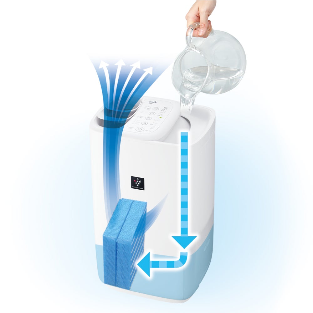 [レンタル] シャープ プラズマクラスター搭載 HV-S55 ハイブリッド式加湿機 (木造9畳/プレハブ15畳) - 11