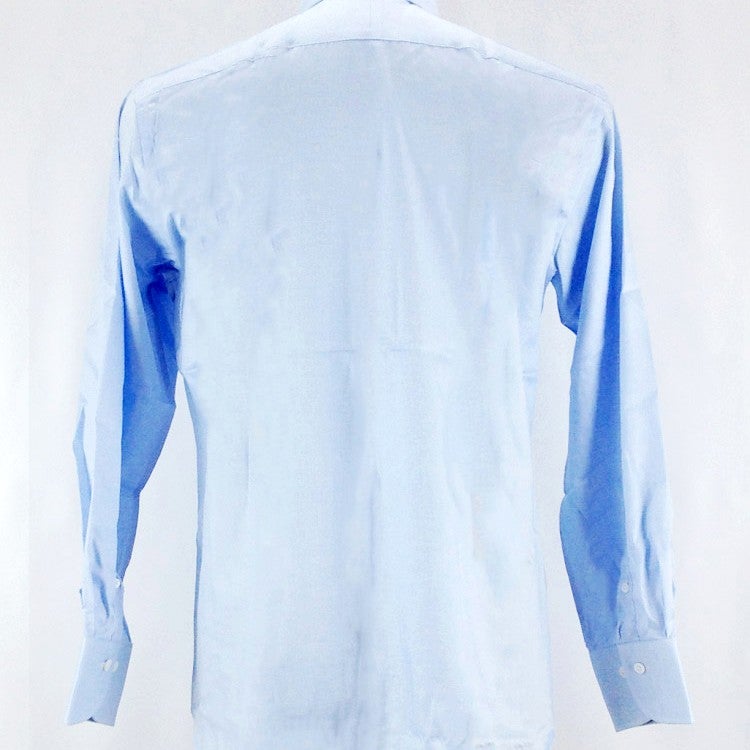 [レンタル] 早稲田屋 メンズワイシャツ 長袖 ボタンダウン 白・ブルー 無地 (Mサイズ / Lサイズ)の宅配レンタル - 6