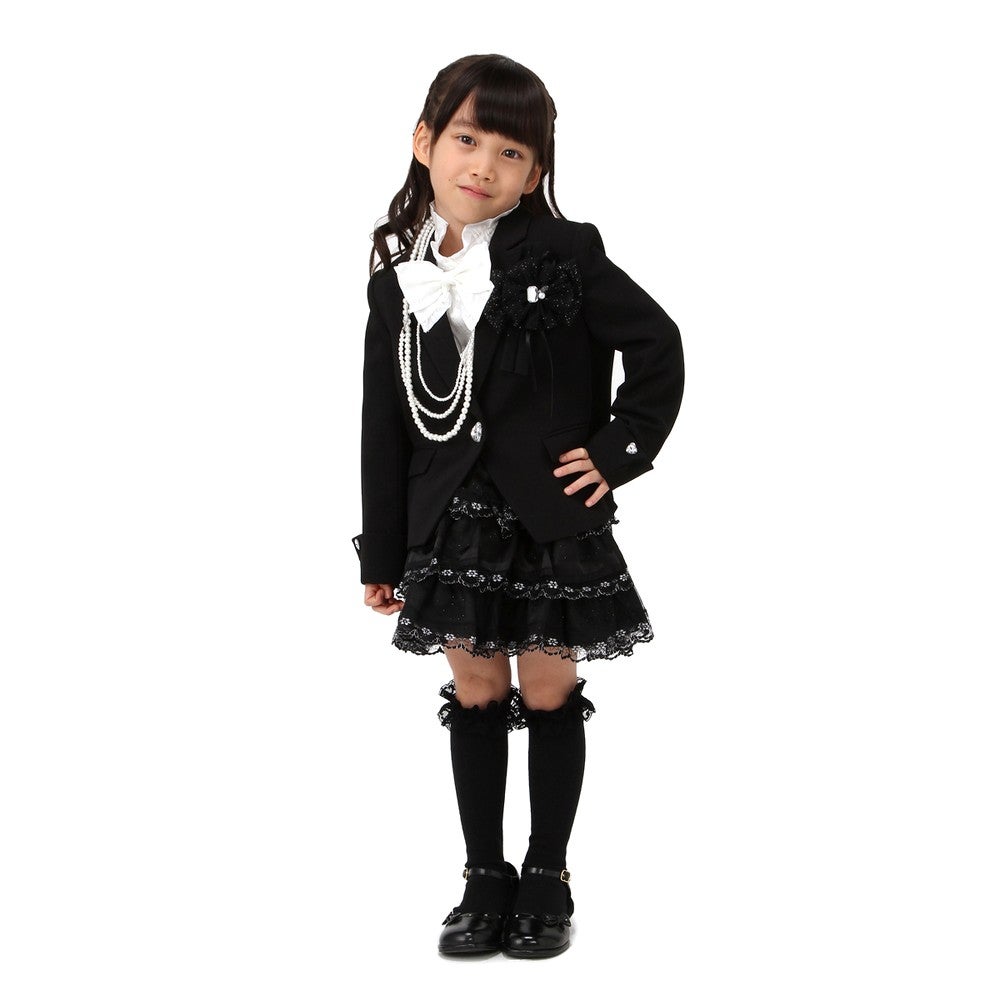[レンタル] レディース 【子供用】MICHIKO LONDON KOSHINO スーツ ブラック 115cm