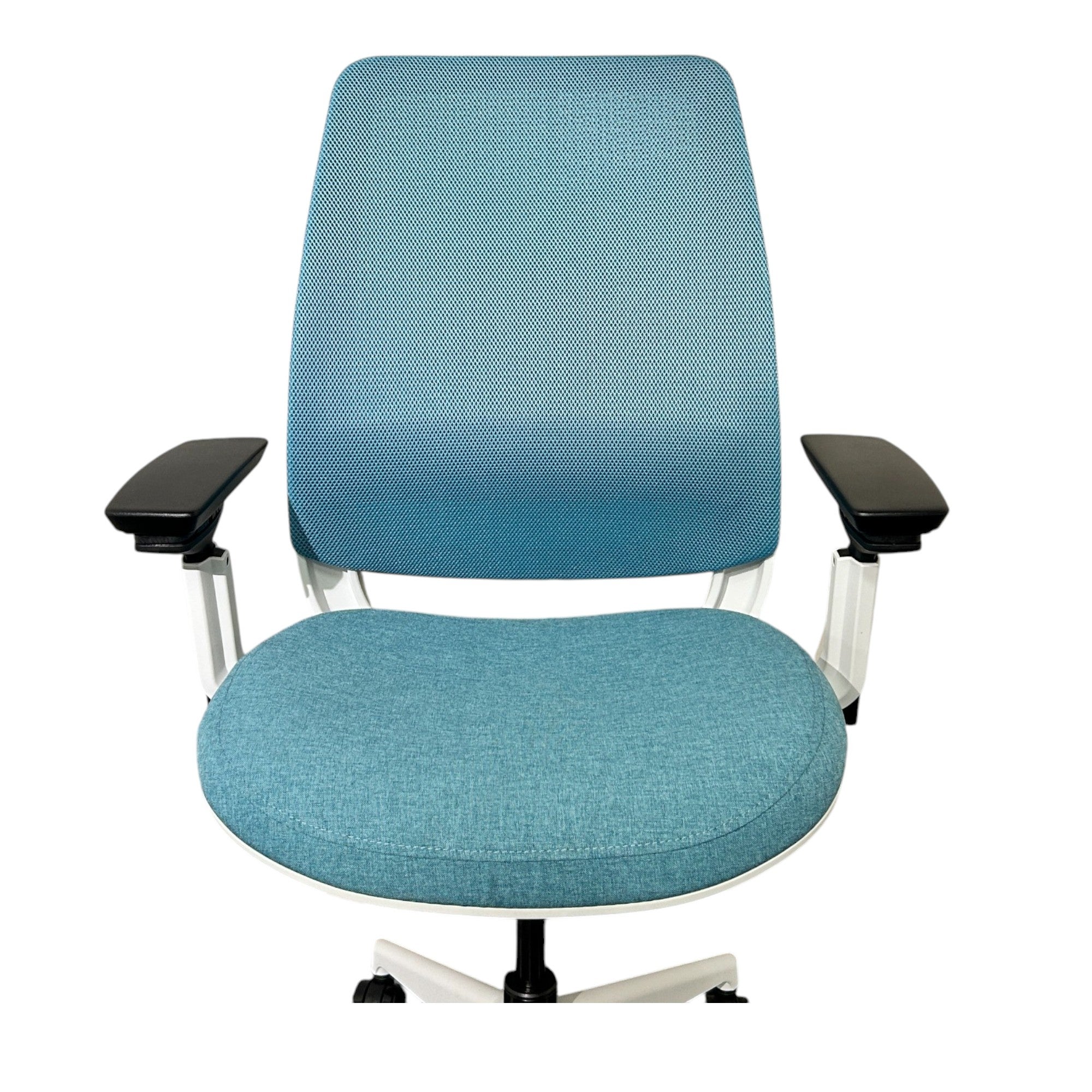 [レンタル] Steelcase オフィスチェア Series2 ハイバック 可動肘 ランバーサポート ラグーン ホワイト 436AIR3DSA - 6