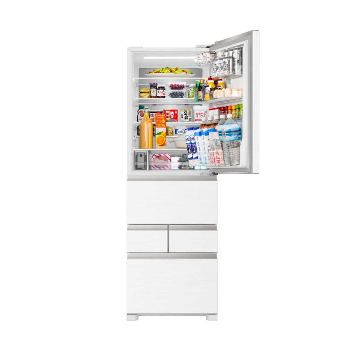 [レンタル] [450L][ファミリー向け][右開き]Hisense (ハイセンス) HR-DCH450K 冷凍冷蔵庫 - 12