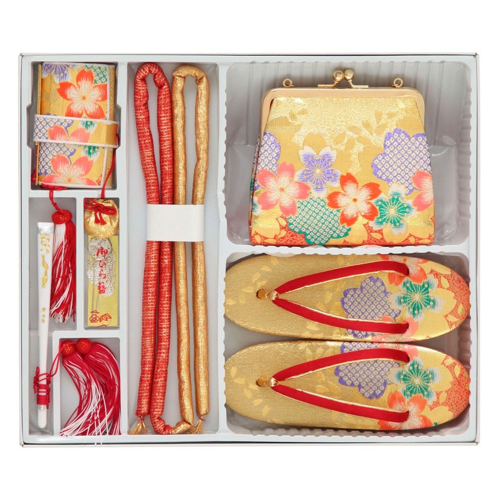 [レンタル] 七五三/節句 着物セット 7歳女の子 御所車 鞠の宅配レンタル - 8