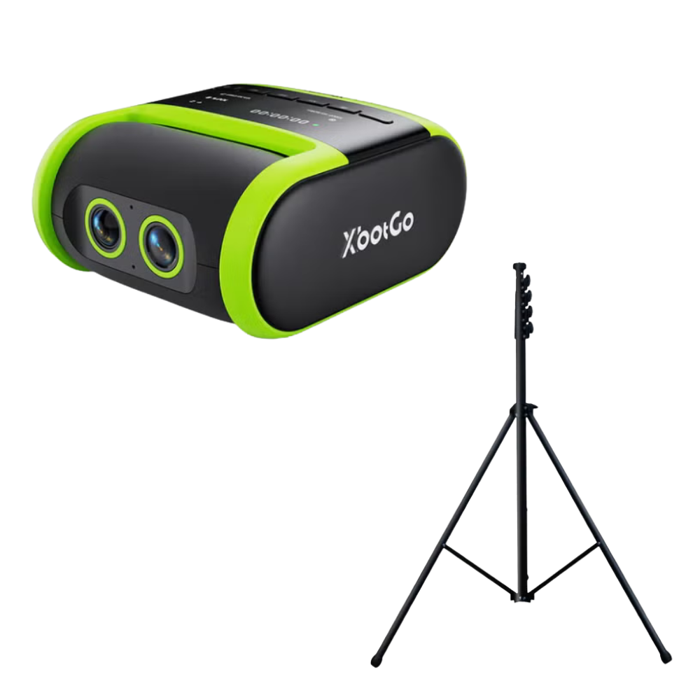 XootGo プロジェクター本体 グリーン　三脚付き レンタル] XbotGo Falcon スマートフォン連動 自動追跡スポーツカメラ