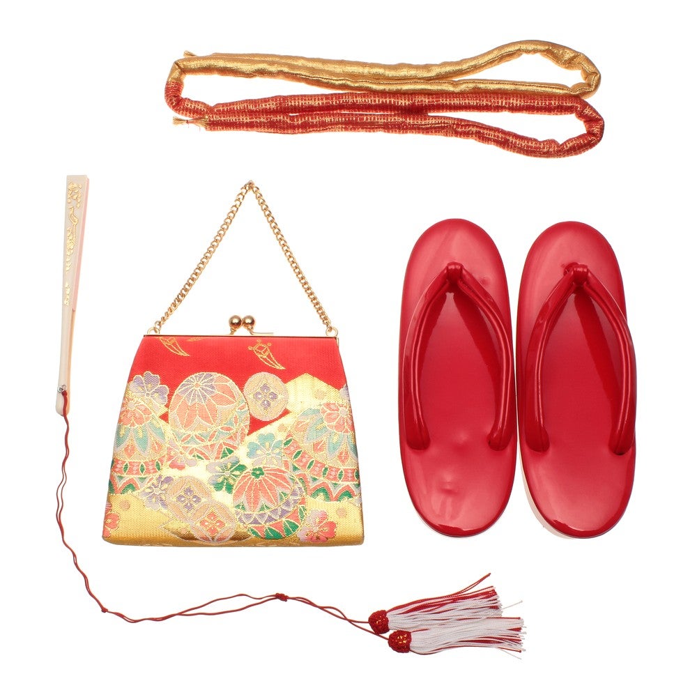 [レンタル] 七五三/節句 着物セット 7歳女の子 牡丹柄 華美の宅配レンタル - 3