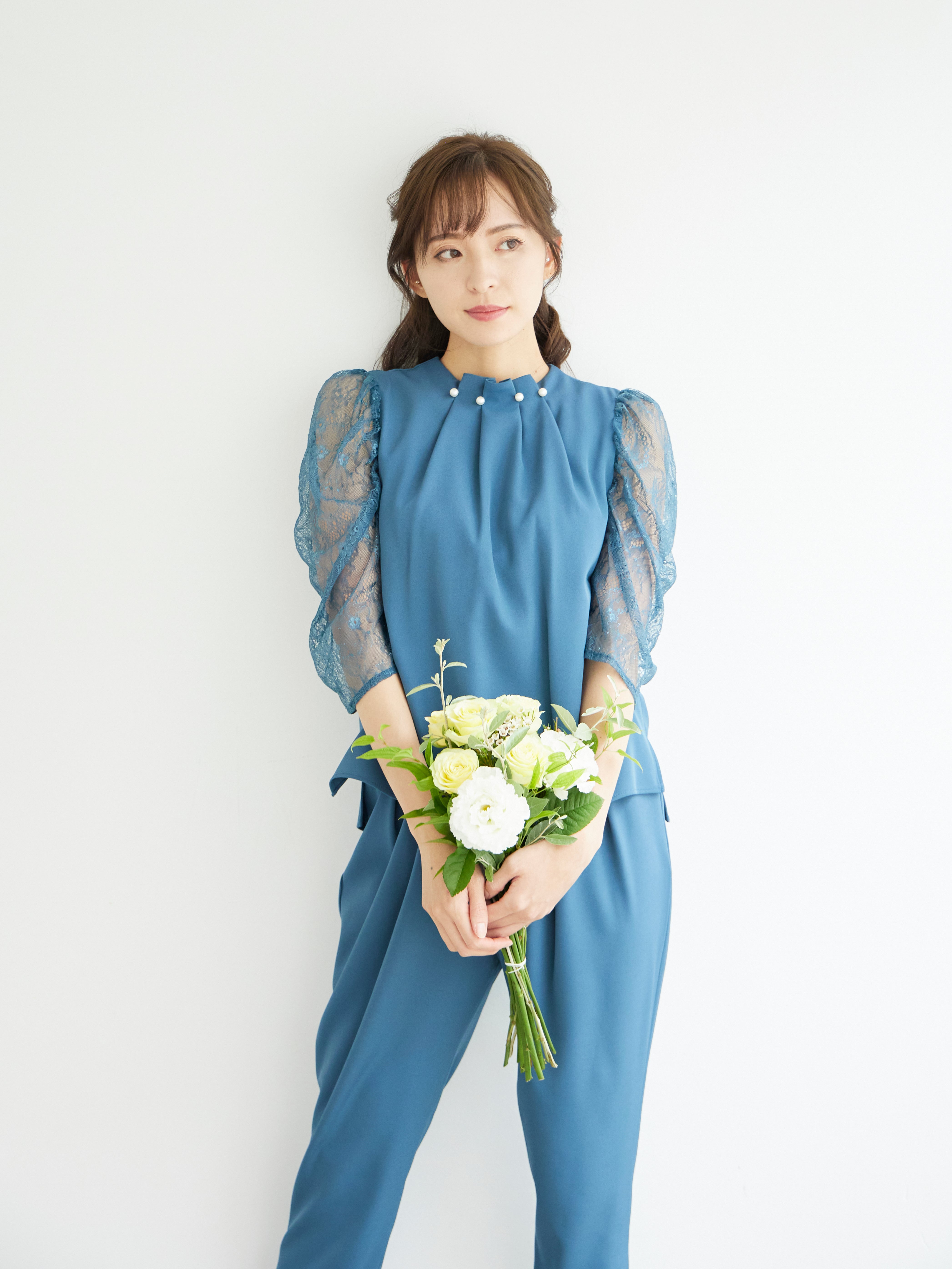 [レンタル] BELINDA DE CAPRIS パールボタン付き セットアップ パンツドレス グリーンの宅配レンタル - 13