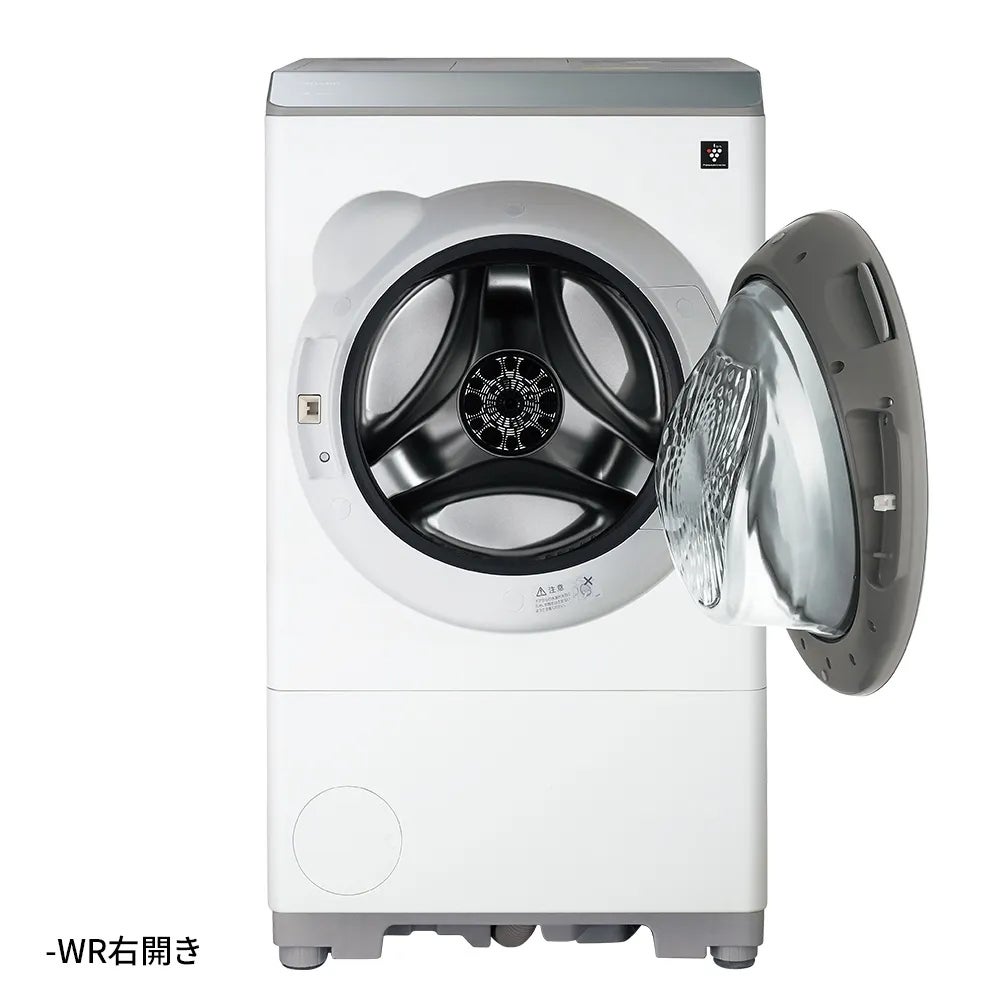 [レンタル] シャープ 【右開き】ES-12X1-Rドラム式洗濯乾燥機 洗濯12㎏/乾燥6㎏ - 2